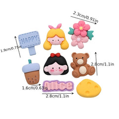 Resin Charms for DIY Phone Case Jewelry Hair Clip Crafts