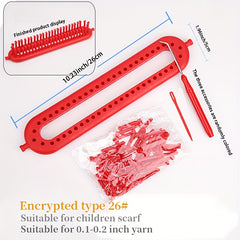 Scarf Weaving Tool Wool DIY Weaver Easy to Learn Zero Base Random
