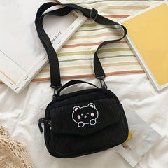 Bear Crossbody Bag Square Shoulder Bag Coin Purse for Girls