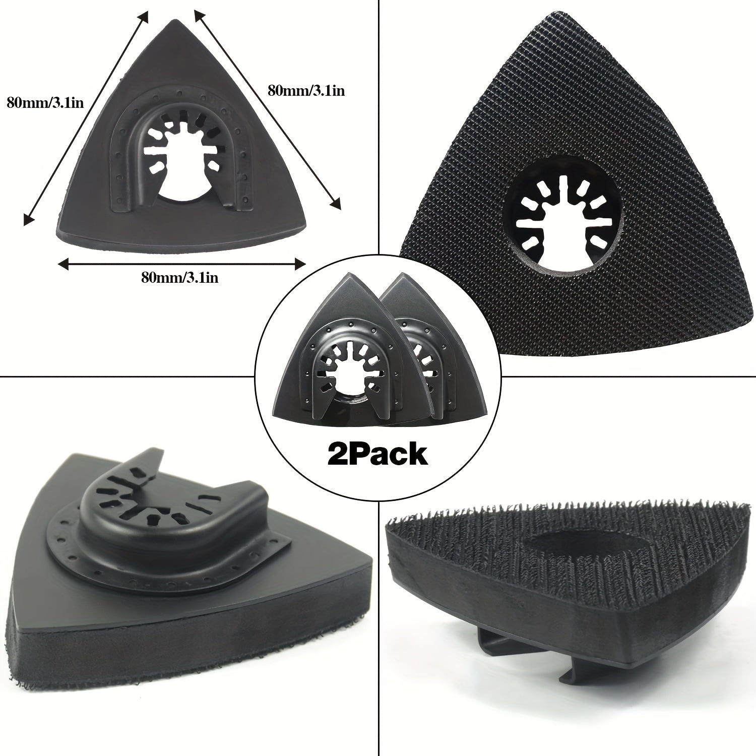27pcs Swing Tool Detail Sand Pad Kit for Wood Plaster Surface Polishing