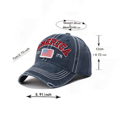 Vintage Letter Embroidery Baseball Cap