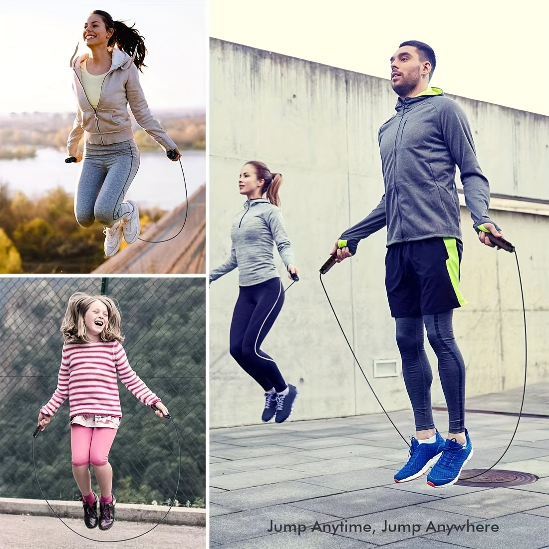 Weighted Skipping Rope for Fitness Exercise and Weight Loss