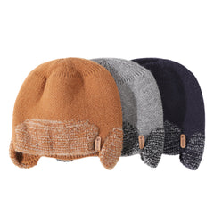 Men's Wool Cap for Cold Weather with Ear Protection