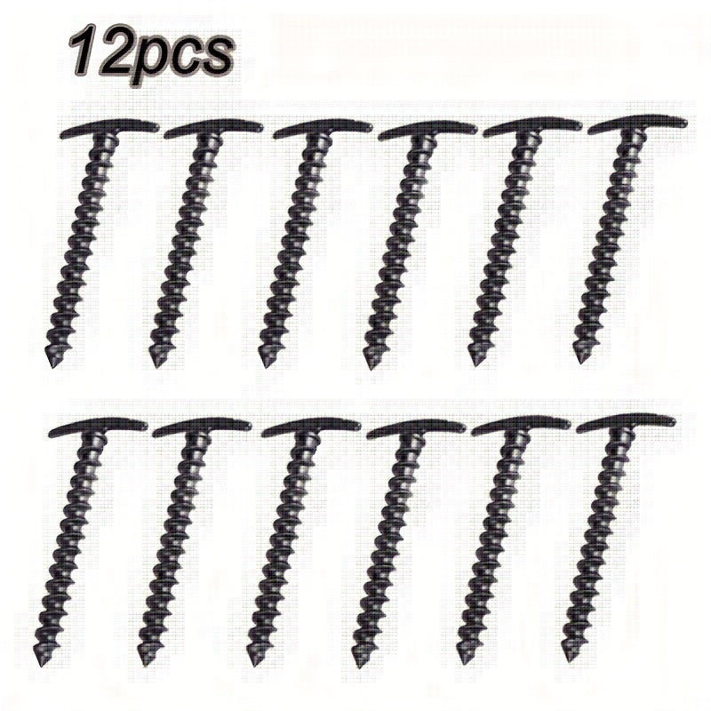 12pcs Screw Anchor Stakes for Secure Camping