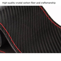 Red Mark Micfiber Carbon Fiber Leather Car Steering Wheel Cover