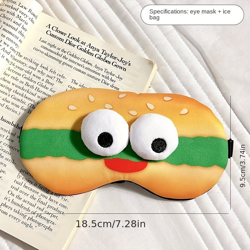 Cartoon Eye Mask Comfortable Blackout for Sleeping Traveling Napping