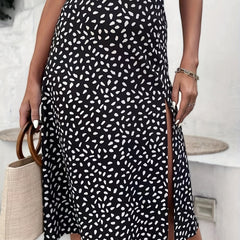 High Waist Split Skirt for Women's Casual Beach Wear