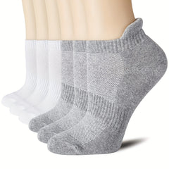 6 Pairs Low Cut Ankle Socks for Running Breathable Moisture Wicking Durable
