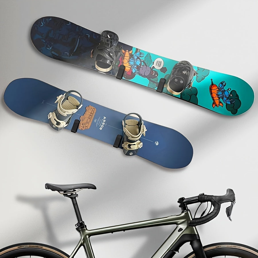Snowboard Wall Mount Clips 2pcs, Display Rack Hooks