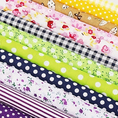56pcs Fabric Patchwork Cotton Mixed Squares Bundle Sewing Quilting Craft