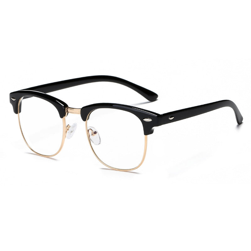 Women's Semi Rimless Light Blocking Glasses Frame
