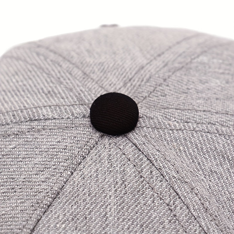 Eyes Round Label Adhesive Print Men's Hip Hop Hat