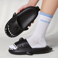 Women's Shark Slippers Open Toe Slip On Shoes Indoor & Outdoor