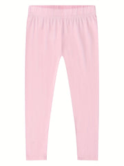 Girls' Cropped Leggings 4-Pack High Stretchy Slim Fit 2-8 Years Old