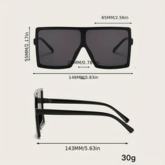 Men's Vintage Square Frame Sunglasses for Holiday Party