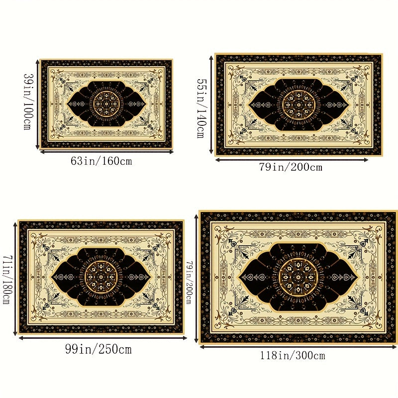 Boho Anti Fatigue Kitchen Rugs Soft Faux Sheepskin Mat
