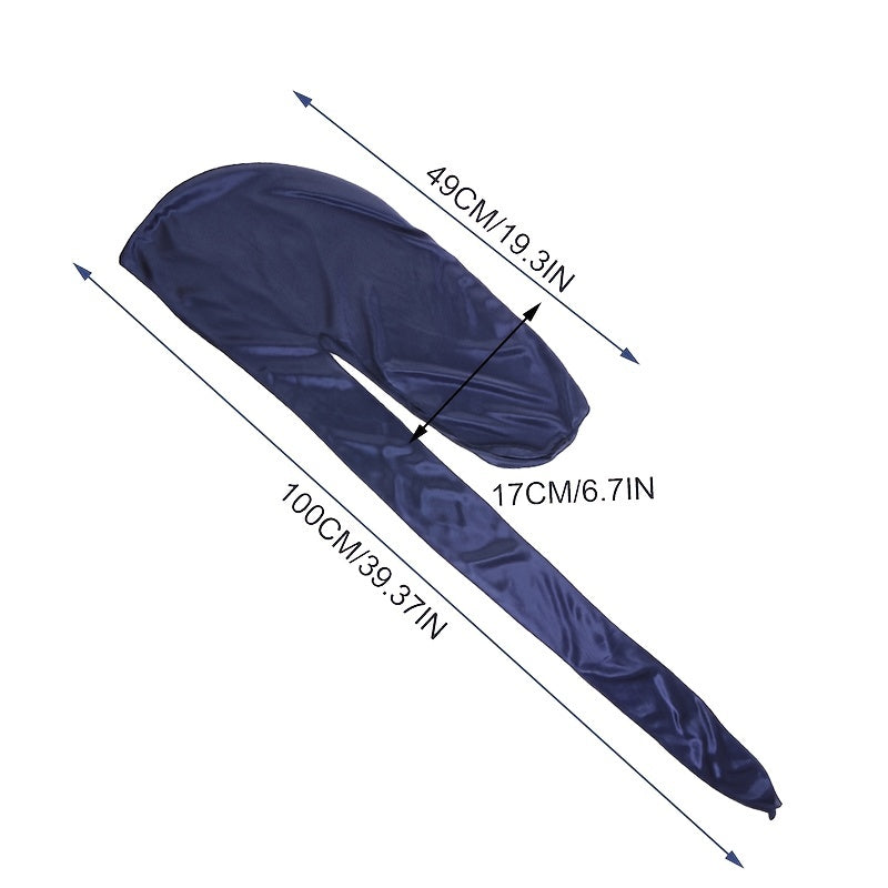 2pcs Silk Strap Pirate Hat Turban With Long Tail