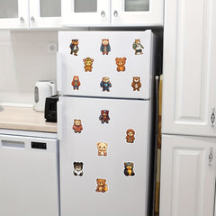 50pcs Cartoon Bear Series Stickers Waterproof DIY Creative
