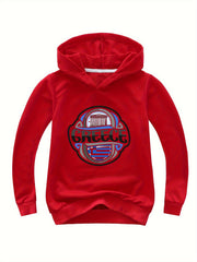 Cotton GREECE Print Hoodies Girls Comfy Hooded Sweatshirt Pullover