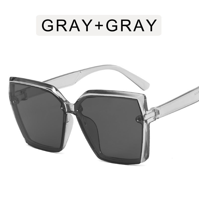 Vintage Oversized Square Sunglasses Women Sun Protection
