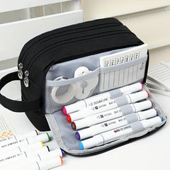 Large Pencil Case Stationery Bag Handheld Box Makeup Bag Portable