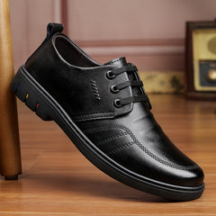 Men's Leather Derby Shoes Lace Up Business Formal