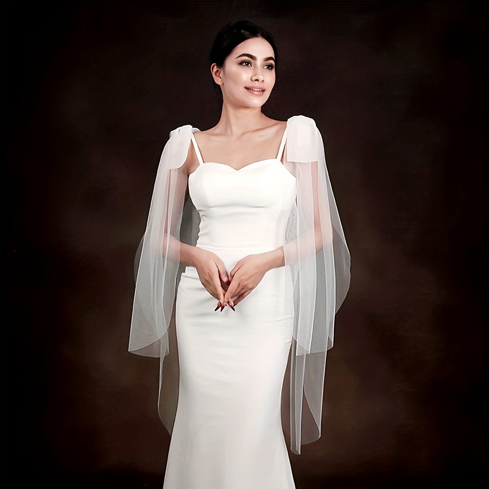 Romantic Mesh Bow Shoulder Accessories for Women