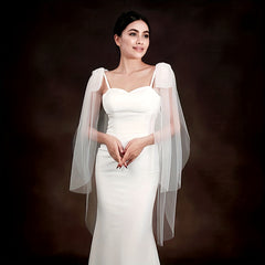 Romantic Mesh Bow Shoulder Accessories for Women