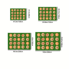 3D Tree Stump Circle Classroom Carpet Area Rugs Non Slip Backing