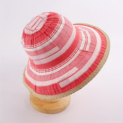 Vintage Bucket Hat for Women Travel Beach Sunscreen