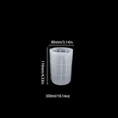 Silicone Measuring Cup 100-750ML for DIY Jewelry Making Epoxy Resin Mixing