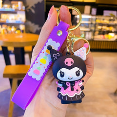 Couple Cartoon Keychain High-end Pendant Schoolbag Ornament Key Chain