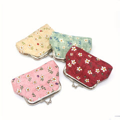 Girls Flower Pattern Coin Purse Bag Key Bag Birthday Gift Money Bags