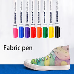 8pcs Fabric Pen T shirt Cloth Drawing Painting Washed Not Fade Textile Diy Pen