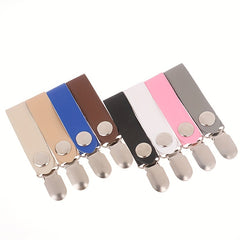 PU Leather Hat Clip Casual Solid Hat Clip For Travel Handbag Backpack