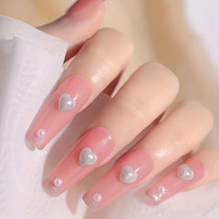 Heart Shaped Nail Charms Crystal Rhinestones Nail Art Decorations
