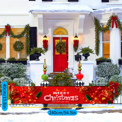 1pc Christmas Banner Party Decoration Props