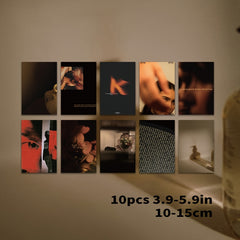 10pcs Art Photo Poster Card Postcard Greeting Room Decor