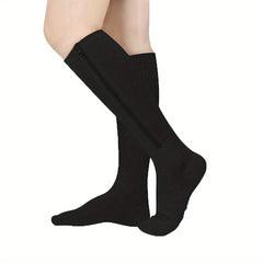 20 mmHg Zipper Compression Socks for Men and Women - Easy Wear