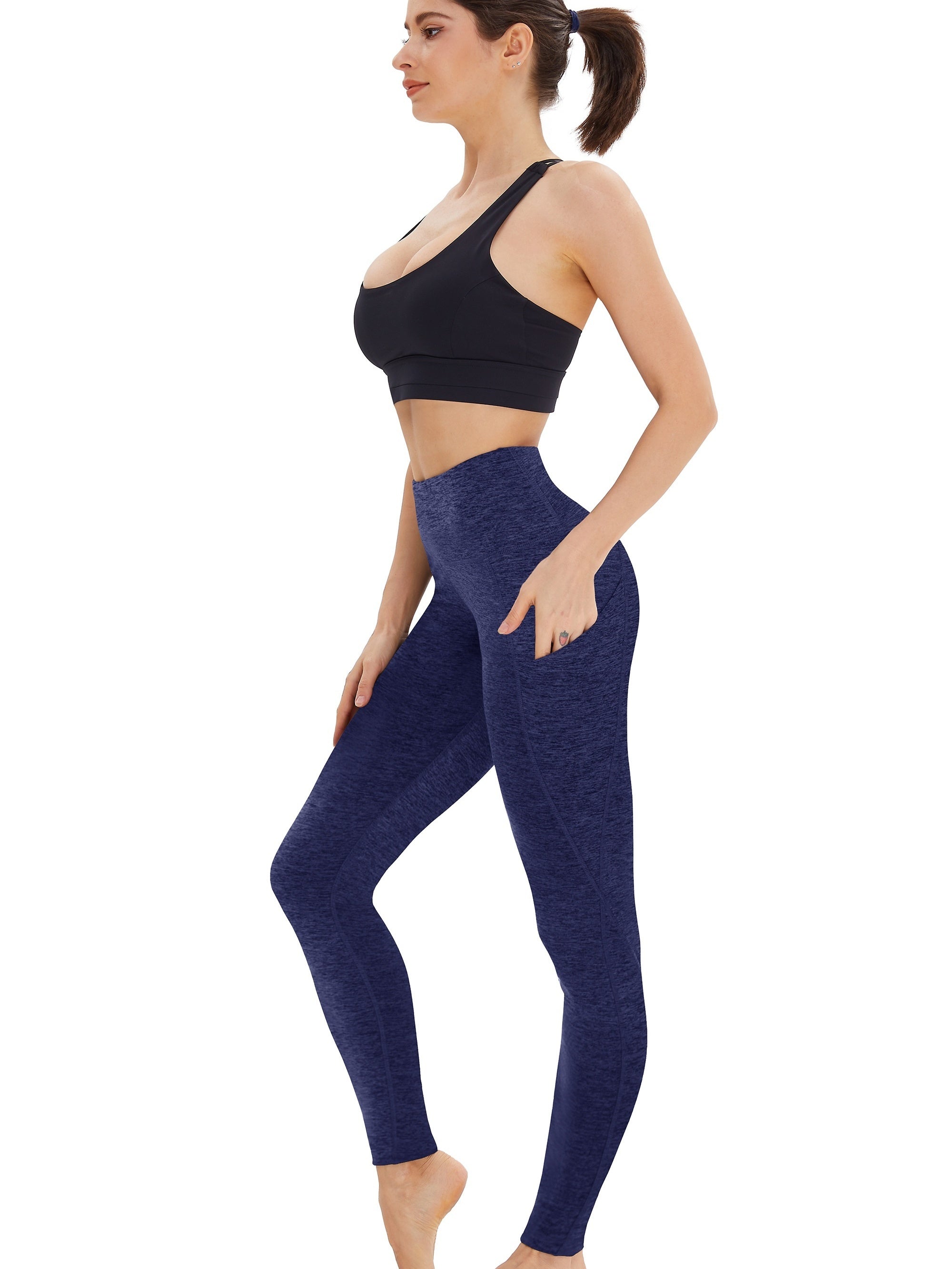 High Waist Yoga Pants w/ Pockets Stretch Leggings Women's Activewear