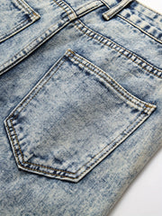 Men's Ripped Denim Shorts - Casual Street Style for Summer