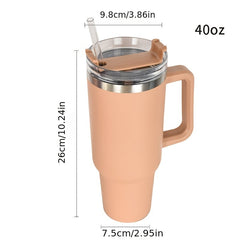 40oz Stainless Steel Sports Tumbler, Football Baseball Basketball Design