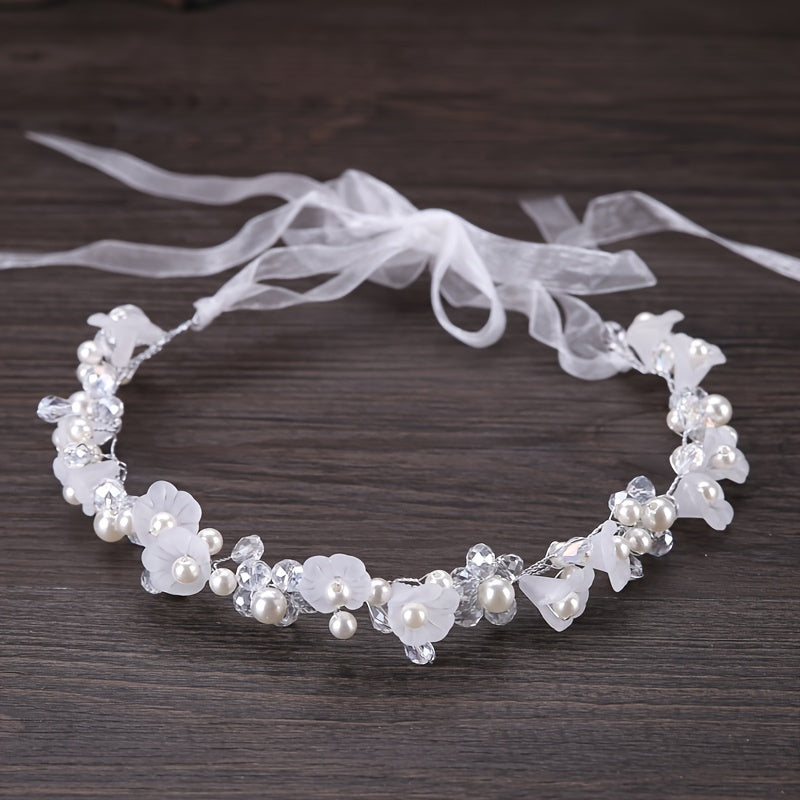 Crystal Flower Girl Wedding Headband Hair Accessories