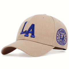 Unisex LA Embroidery Baseball Cap for Spring and Autumn