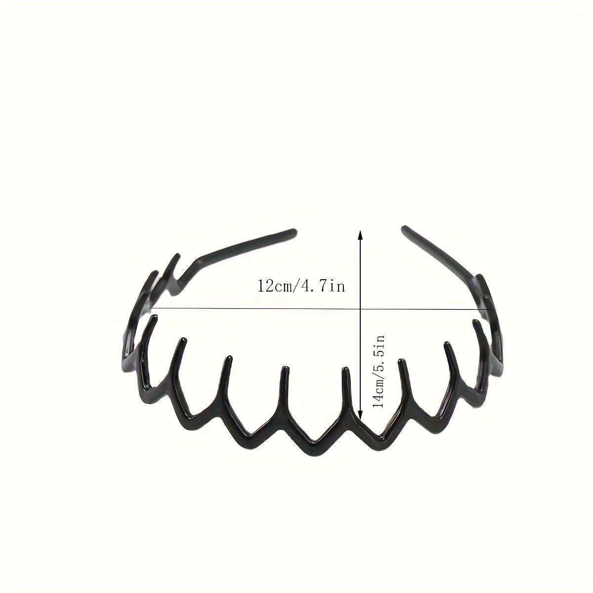 4pcs Water Wave Headbands Set Hair Hoops for Face Washing & Makeup - 2 Colors