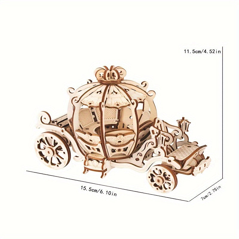 3D Pumpkin Car Jigsaw Puzzle Model High Difficulty Building Bloc