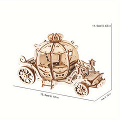 3D Pumpkin Car Jigsaw Puzzle Model High Difficulty Building Bloc