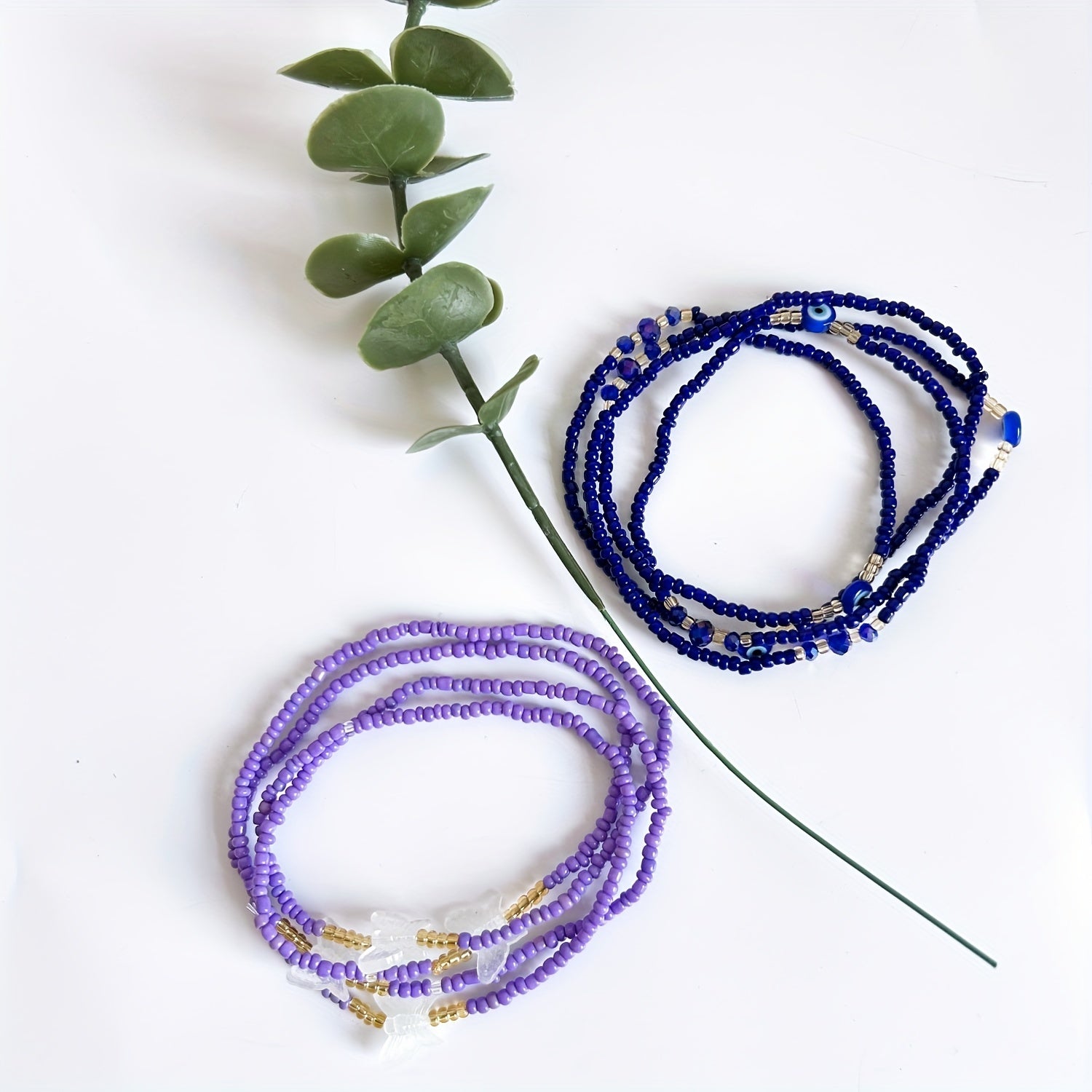 Glow In The Dark Waist Bead Evil Eye African Waist Chain For Girls