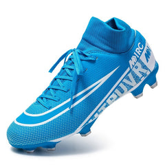 Men's High Top Soccer Shoes with Spikes