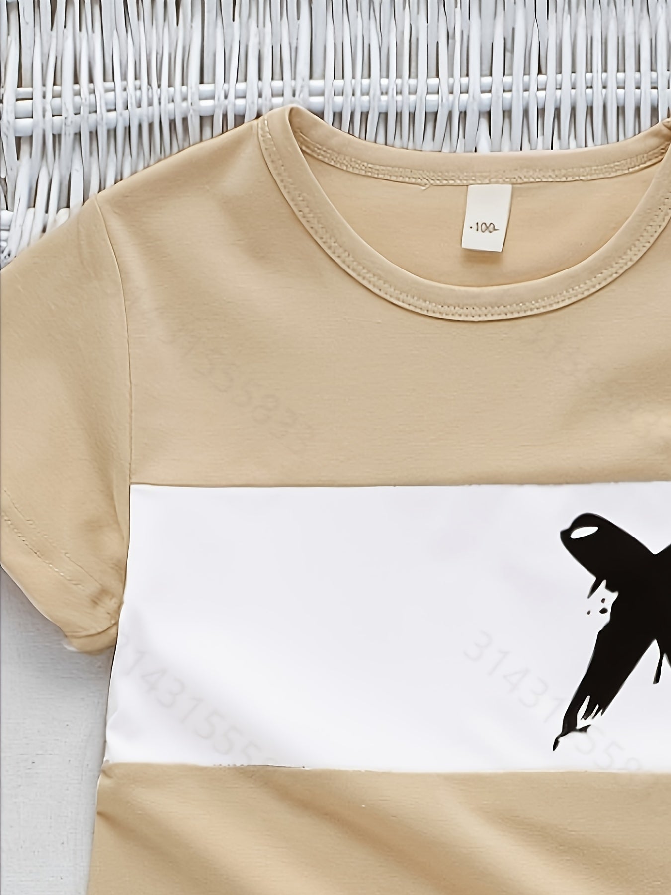 Boys Clock Outfit Shorts & T-shirt Crew Neck Summer Kids Clothes